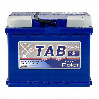 Аккумулятор TAB Polar Blue 60Ah/12V Euro (0) Джили ГЦ5 60Ah/12V