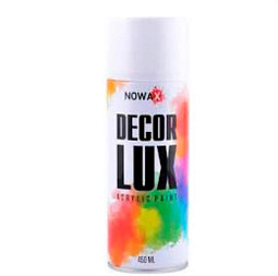 Краска-спрей акриловая Decor Lux 9016 белый, 450ml  NX48014 - mahina.in.ua