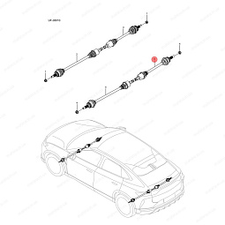 Привод в сборе задний правый Бид Сонг Л UFEC-2201020 - mahina.in.ua