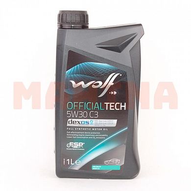 Масло моторное 5W-30 1L WOLF OFFICIALTECH C3 Бид Г3 5W-30