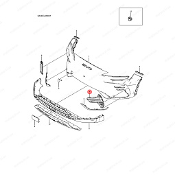 Решетка бампера переднего левая Бид Сонг Плюс SA3HK-2803113 - mahina.in.ua