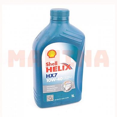 Масло моторное 10W-40 1L SHELL HELIX HX7 Лифан 620 Солано 10W-40