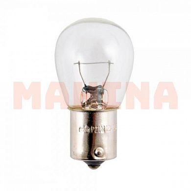 Лампа галогенная SOLAR (1 контакт белая) P21W 12V