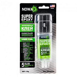 Клей эпоксидный (двухкомпонентный) SUPER EPOXY ADHESIVE 30g  NX49509 - mahina.in.ua
