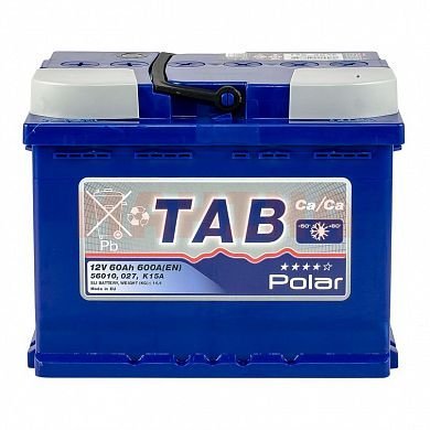 Аккумулятор TAB Polar Blue 60Ah/12V Euro (0) ЗАЗ Вида 60Ah/12V