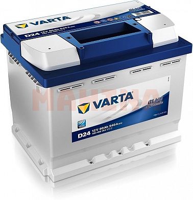 Аккумулятор Varta 60Ah/12V Euro (0) МГ550 (Морис Гараж) 60Ah/12V