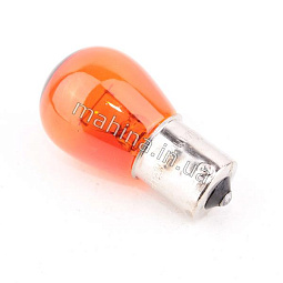 Лампа галогенная (1 контакт красная) Джили МК PY21W 12V - mahina.in.ua