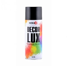 Краска-спрей акриловая Decor Lux 9005 черный глянцевый, 450ml  NX48010 - mahina.in.ua