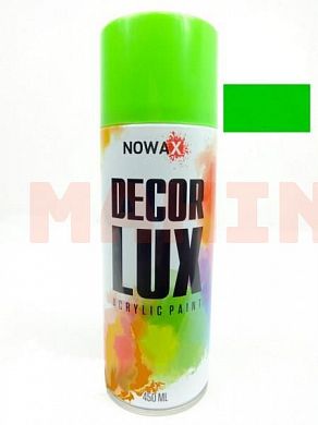 Краска-спрей акриловая, флуоресцентная, NOWAX зеленый, 450ml NX48046