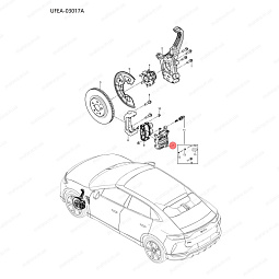 Суппорт передний левый Бид Сонг Л UFEB-3501120 - mahina.in.ua