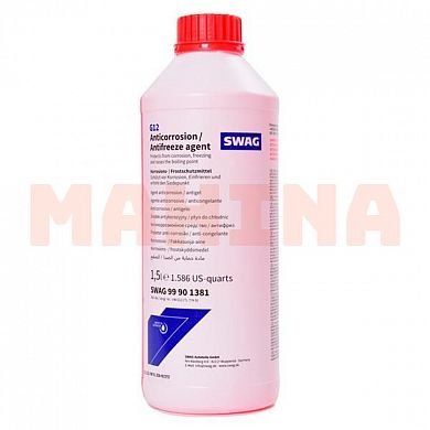 Антифриз концентрат 1.5L SWAG G12 красный -42