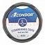 Чехол на руль CONDOR L 39-41, черный с серым, перфорированный