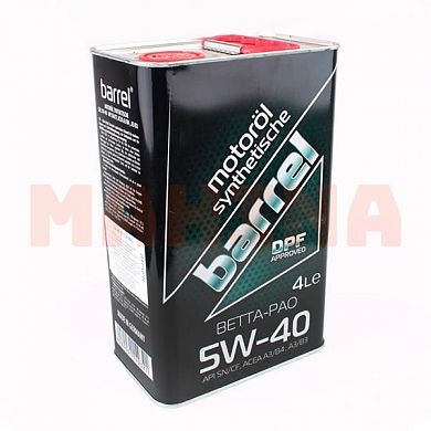 Масло моторное 5W-40 4L BARREL Бид Флаер 5W-40