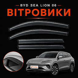 Ветровики (дефлекторы окон) ком-кт 4шт Бид Си Лайн 06 vetroviki-lion6 - mahina.in.ua