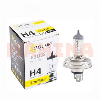 Лампа H4 SOLAR Чери Тигго 2 (A13T) 12V 55W P43T