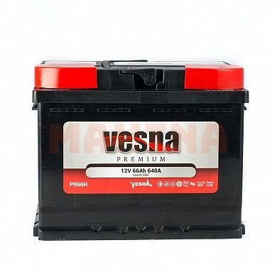 Аккумулятор Vesna Premium 66Ah/12V Euro (1) ЗАЗ Форза (Чери А13) 60Ah/12V