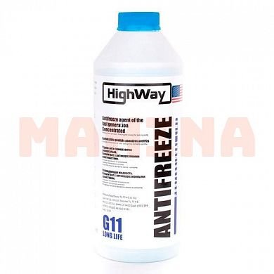 Антифриз концентрат 1.5L HIGHWAY G11 синий Чери Амулет -42