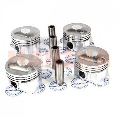 Поршень с пальцем STD (ком-кт 4 шт) PREMIUM Чери Амулет (PR1558) 480EF-1004020