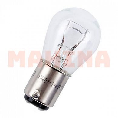 Лампа галогенная BREVIA (2 контакта белая) P21/5W 12V