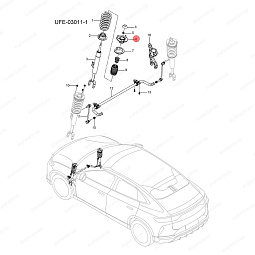 Опора амортизатора переднего Бид Сонг Л UFEB-2905700 - mahina.in.ua