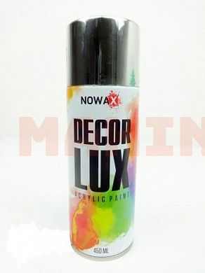 Краска-спрей акриловая NOWAX BRIGHT CHROME Decor Lux хром, 450ml NX48041