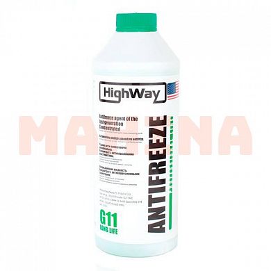 Антифриз концентрат 1.5L HIGHWAY G11 зеленый Лифан 620 Солано -42