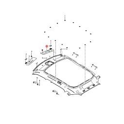 Козырек солнцезащитный правый Бид Сонг Л UKEA-8204020-00A7 - mahina.in.ua