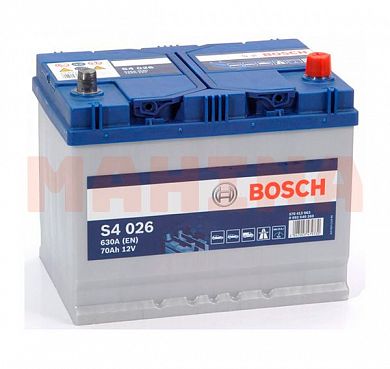 Аккумулятор Bosch 70Ah/12V Japan Euro (0) 0092S40260