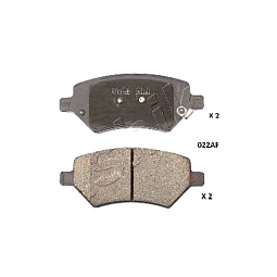 Колодки тормозные передние (6GN) Чери Истар B11-6GN3501080 - mahina.in.ua