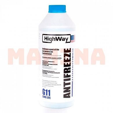 Антифриз концентрат 1.5L HIGHWAY G11 синий Бид Флаер -42