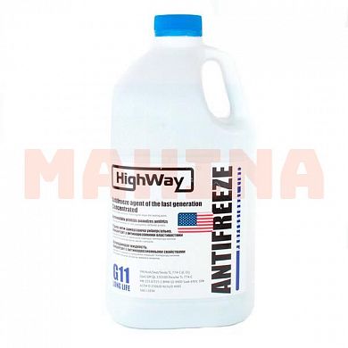Антифриз концентрат 3.78L HIGHWAY G11 синий Джили СК -42