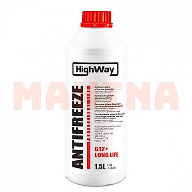 Антифриз концентрат 1.5L HIGHWAY G12 красный Чери Амулет -42