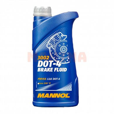 Тормозная жидкость 1L MANNOL DOT-4