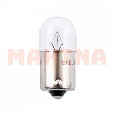 Лампа галогенная BREVIA (1 контакт белая) R5W 12V 5W