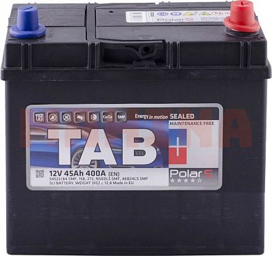 Аккумулятор TAB Polar S 45Ah/12V Japan Euro (0) Чери КуКу 55Ah/12V