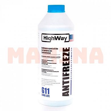 Антифриз концентрат 1.5L HIGHWAY G11 синий Джили СК -42