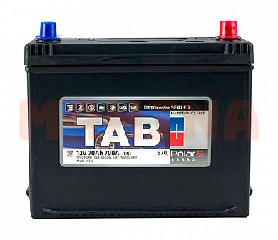 Аккумулятор TAB Polar S 70Ah/12V Japan Euro (0) Бид Г6 70Ah/12V