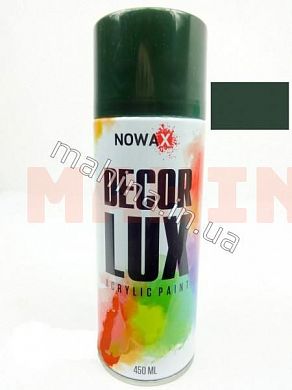 Краска-спрей акриловая NOWAX Decor Lux 6005 зеленый мох, 450ml NX48030
