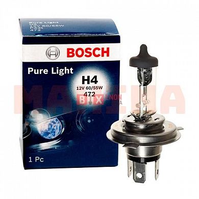 Лампа галогенная BOSCH 12V 55W P43T