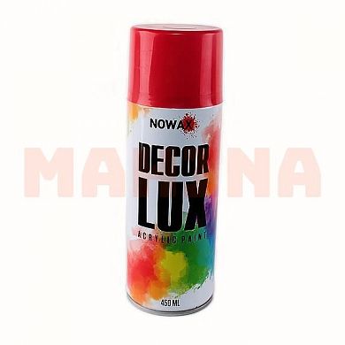 Краска-спрей акриловая NOWAX Decor Lux 3020 красный, 450ml NX48022
