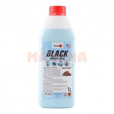 Молочко-полироль для пластика NOWAX Black Cockpit Milk 1L NX01125