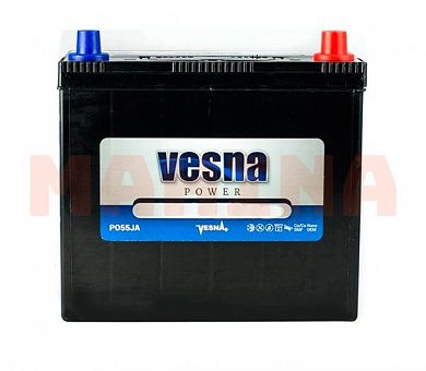 Аккумулятор Vesna 55Ah/12V Japan Euro (0) Чана Бени 55Ah/12V