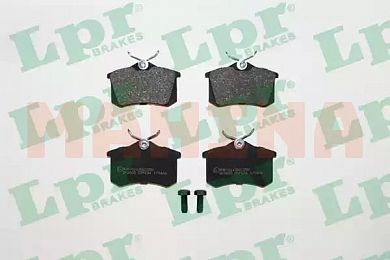Колодки тормозные задние LPR Чери Истар B11-6BH3502080
