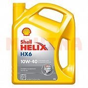Масло моторное 10W-40 4L SHELL HELIX HX6 Джили СК